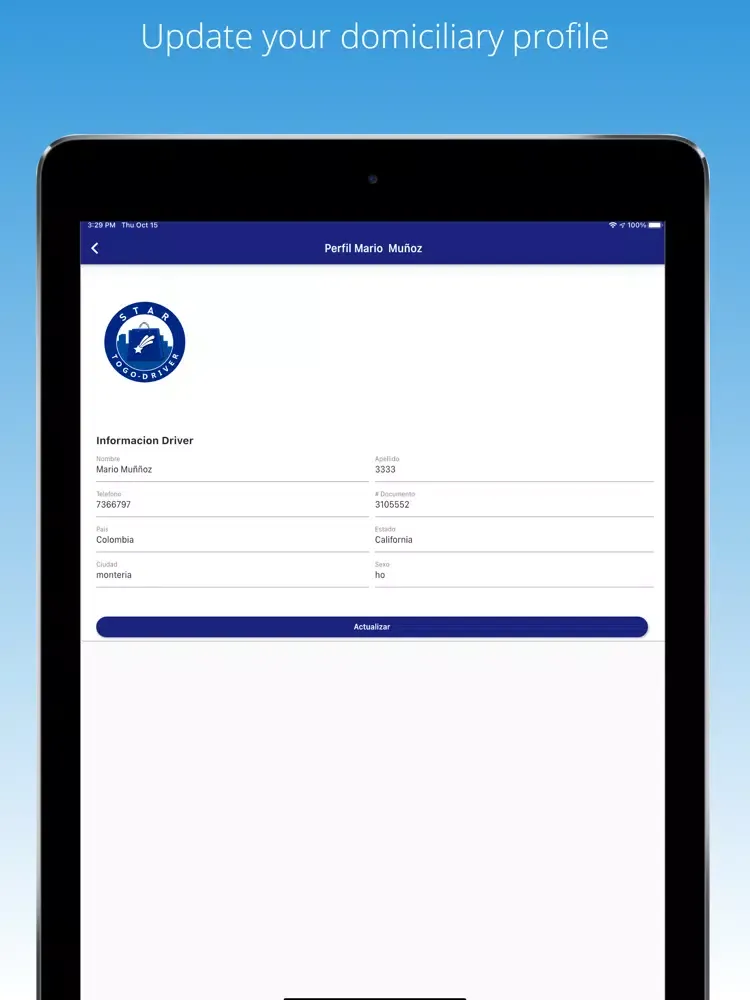 Startogo Driver iPad  স্ক্রিনশট