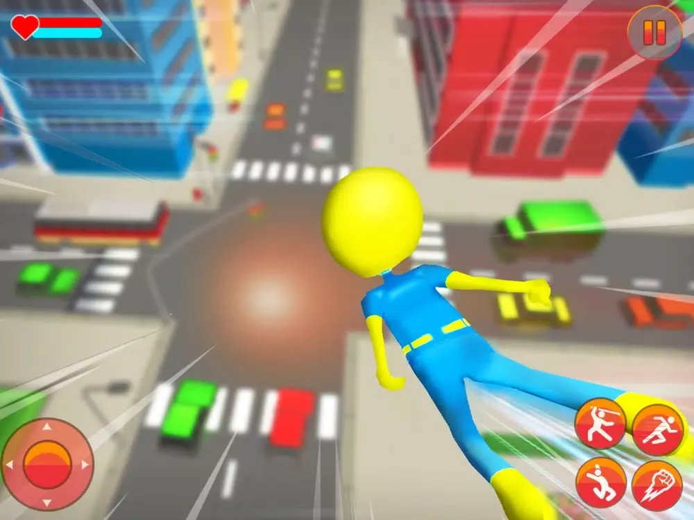 Screenshot di Spider Stickman Rope Hero City iPad 