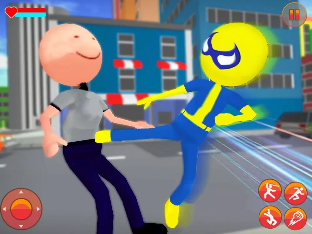 Screenshot di Spider Stickman Rope Hero City iPad 