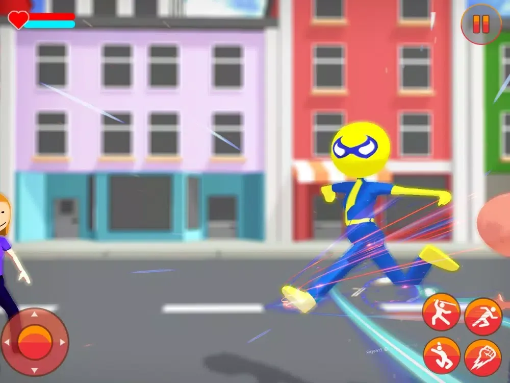 Screenshot di Spider Stickman Rope Hero City iPad 