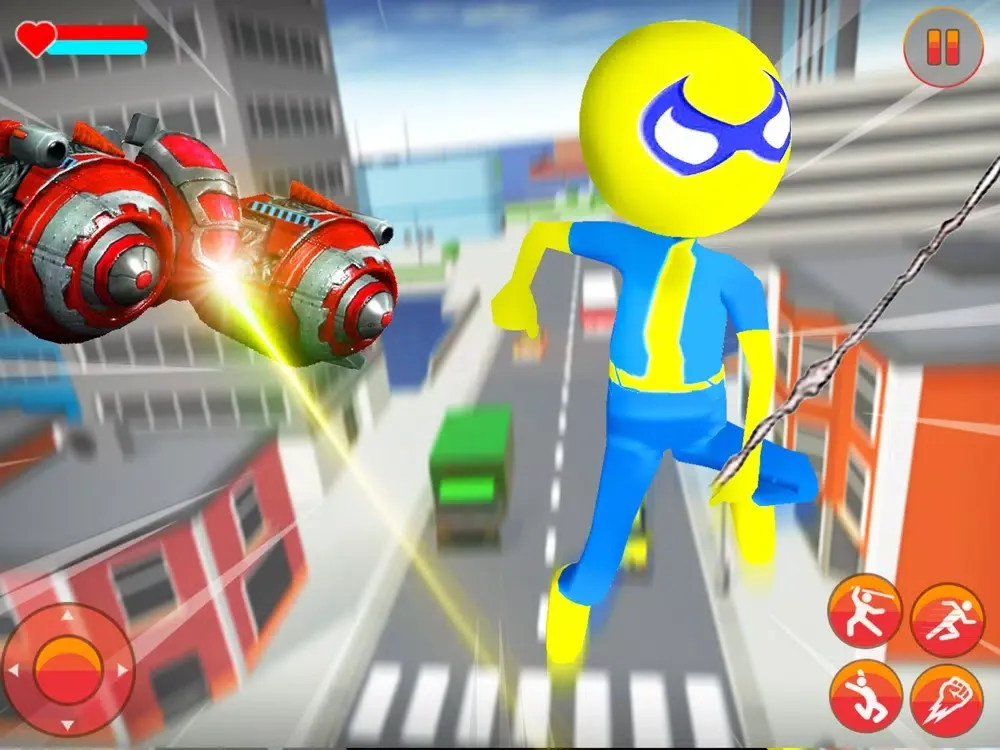 Screenshot di Spider Stickman Rope Hero City iPad 
