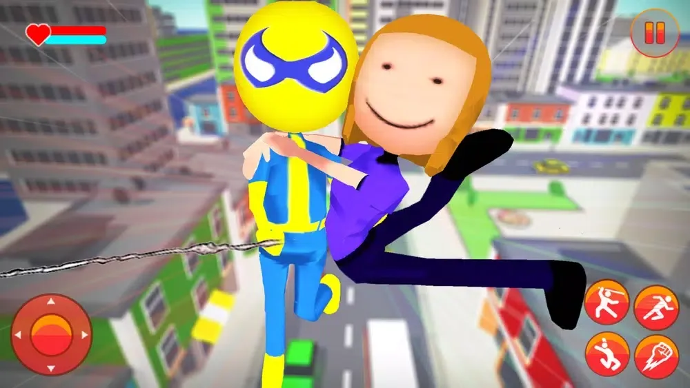 Screenshot di Spider Stickman Rope Hero City
