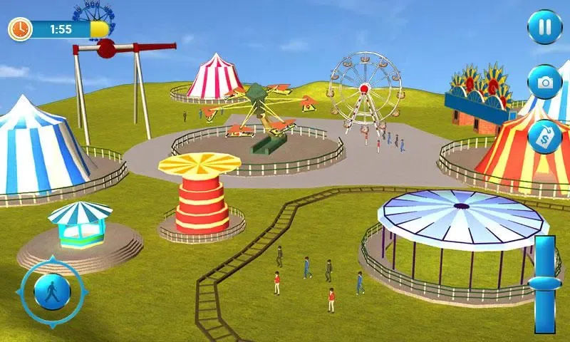 Theme Park Fun Swings Ride Screenshots