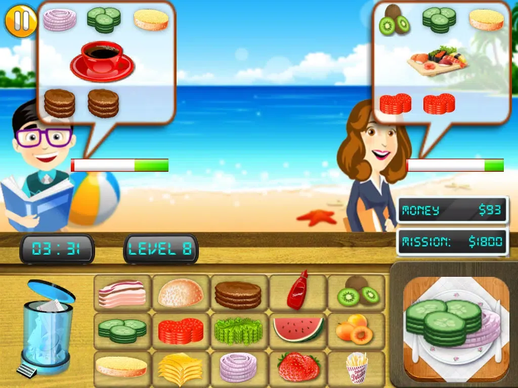Cooking Chef Beach Bistro iPad  স্ক্রিনশট