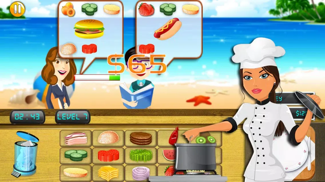 Cooking Chef Beach Bistro স্ক্রিনশট