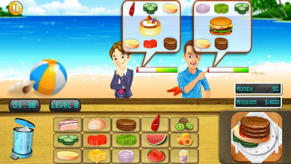 Cooking Chef Beach Bistro স্ক্রিনশট