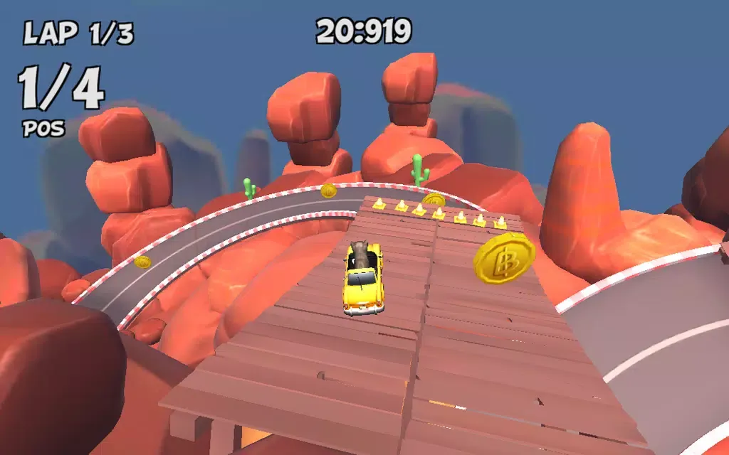 Tangkapan layar Crazy Cat Rush Racing
