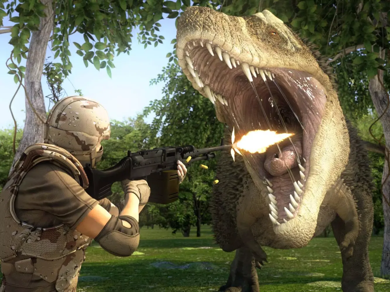 Скриншоты Dinosaur Hunter Dino City 2017