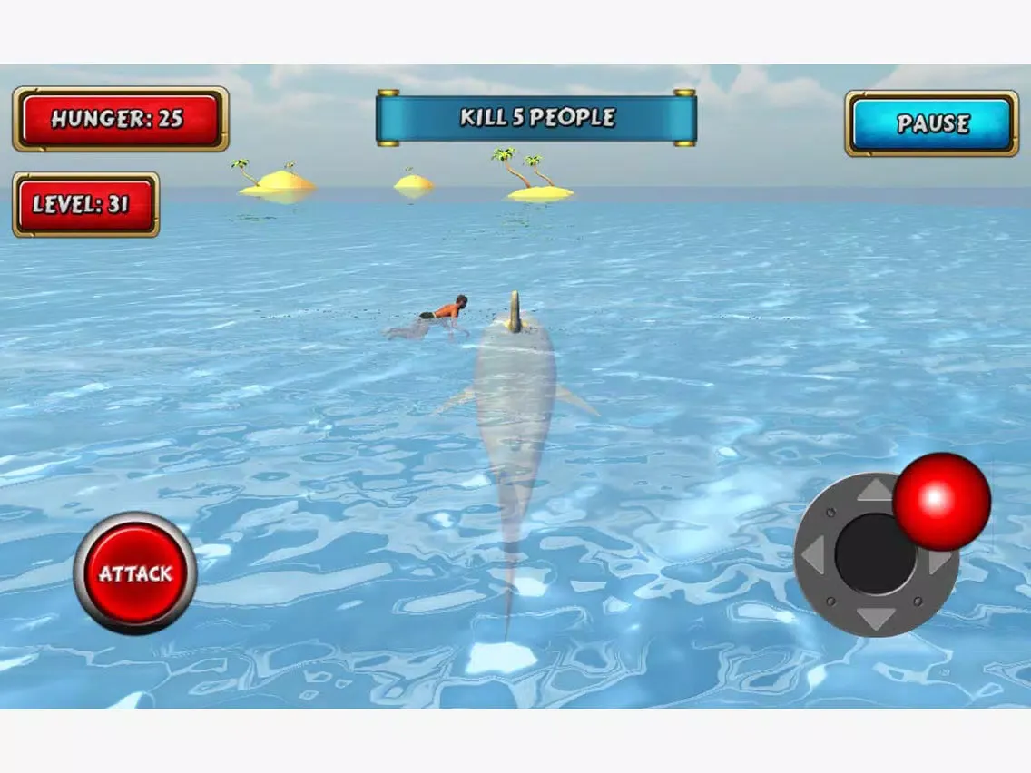 Shark Sim Beach Killer iPad  Ekran Görüntüleri