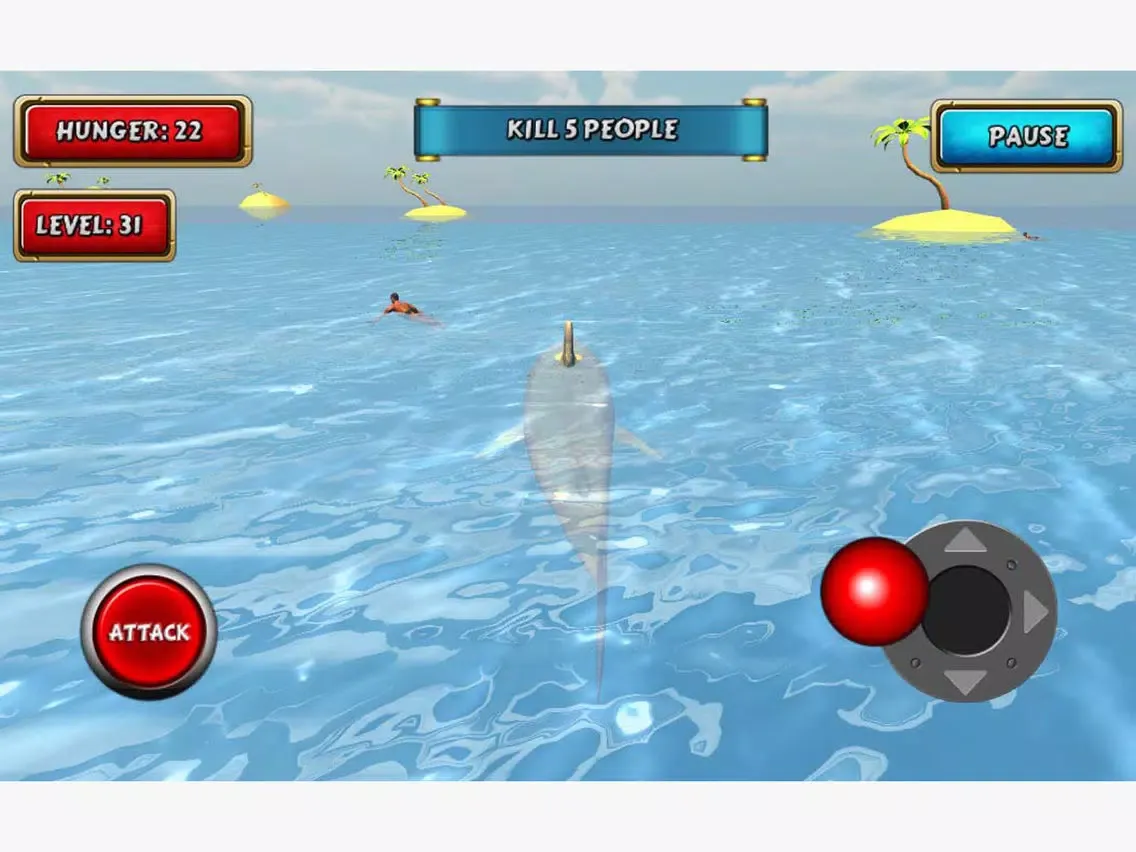 Shark Sim Beach Killer iPad  Ekran Görüntüleri