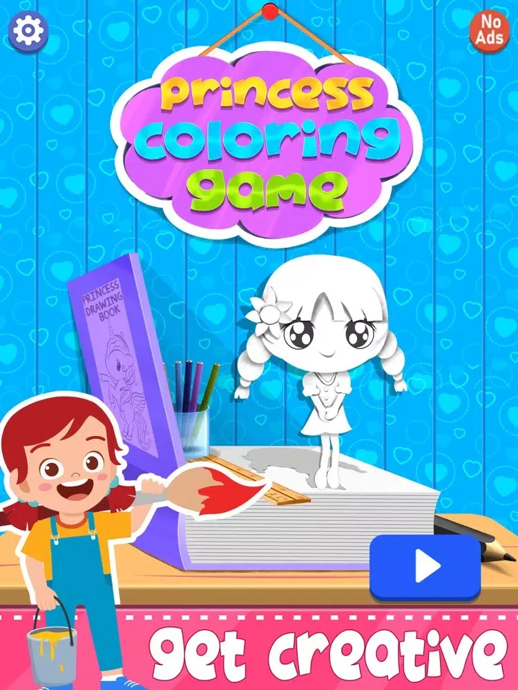 Princess Coloring And Drawing iPad  Screenshots