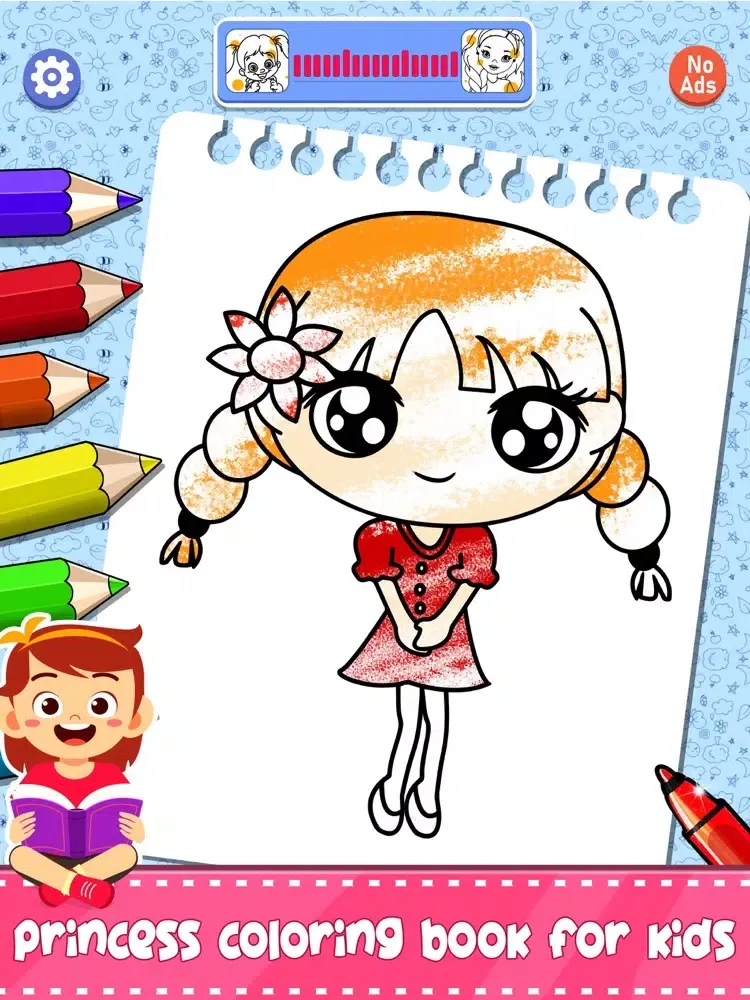 Princess Coloring And Drawing iPad  Screenshots