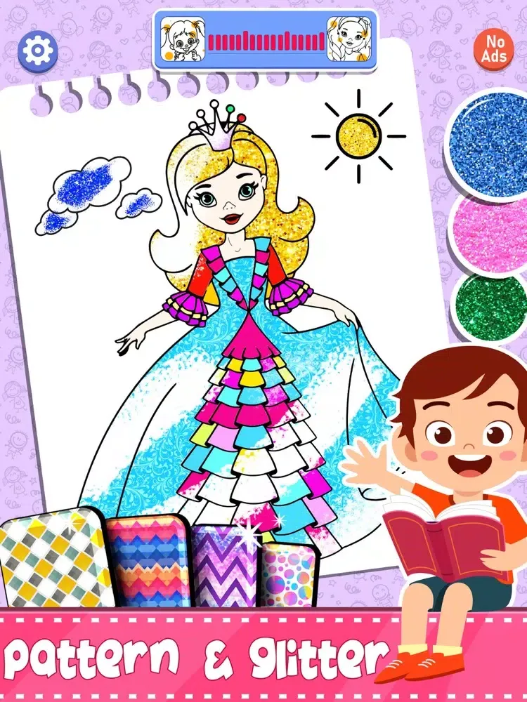 Princess Coloring And Drawing iPad  Screenshots