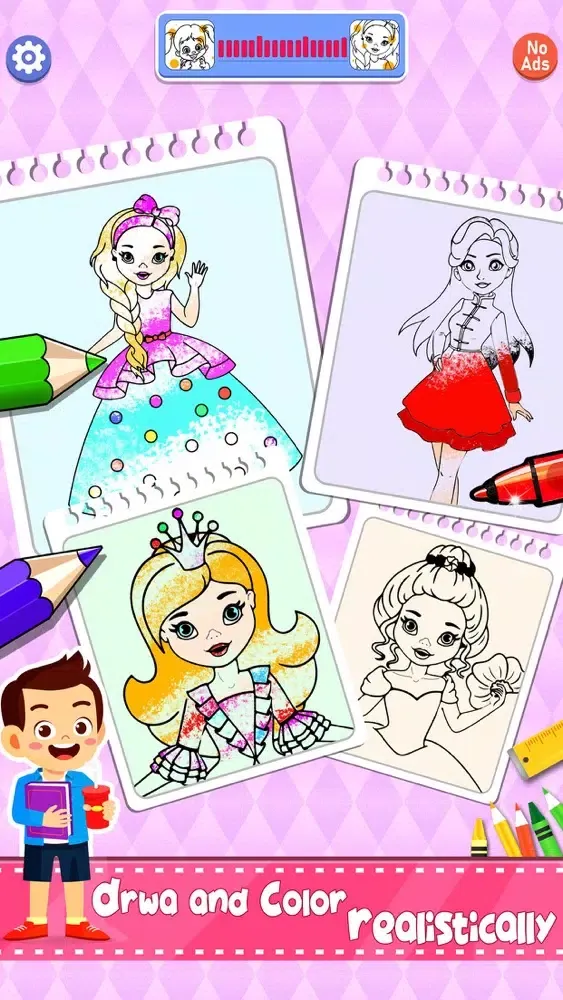 Princess Coloring And Drawing Screenshots
