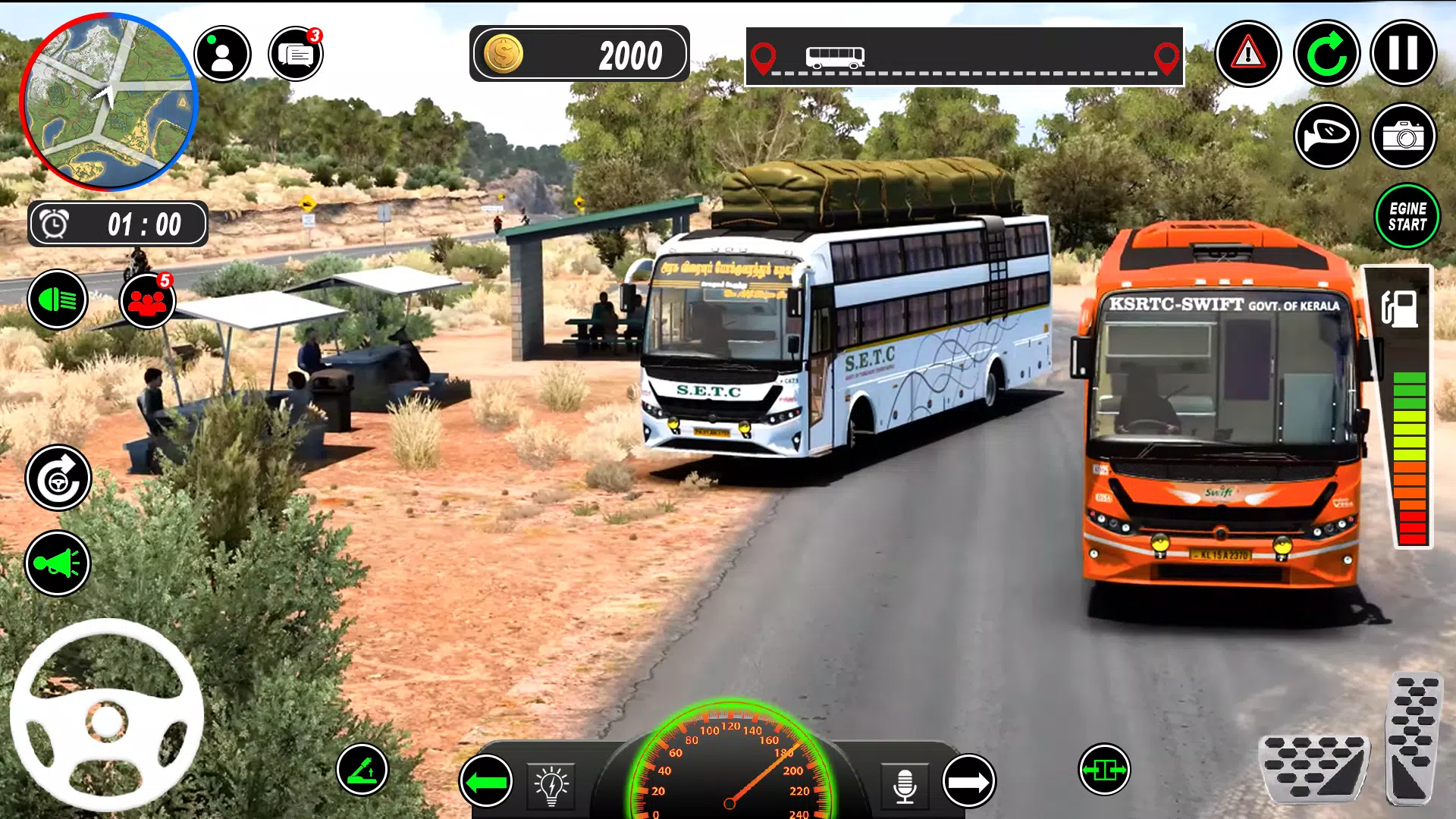 Multi Vehicle-Car Driving Game Screenshots