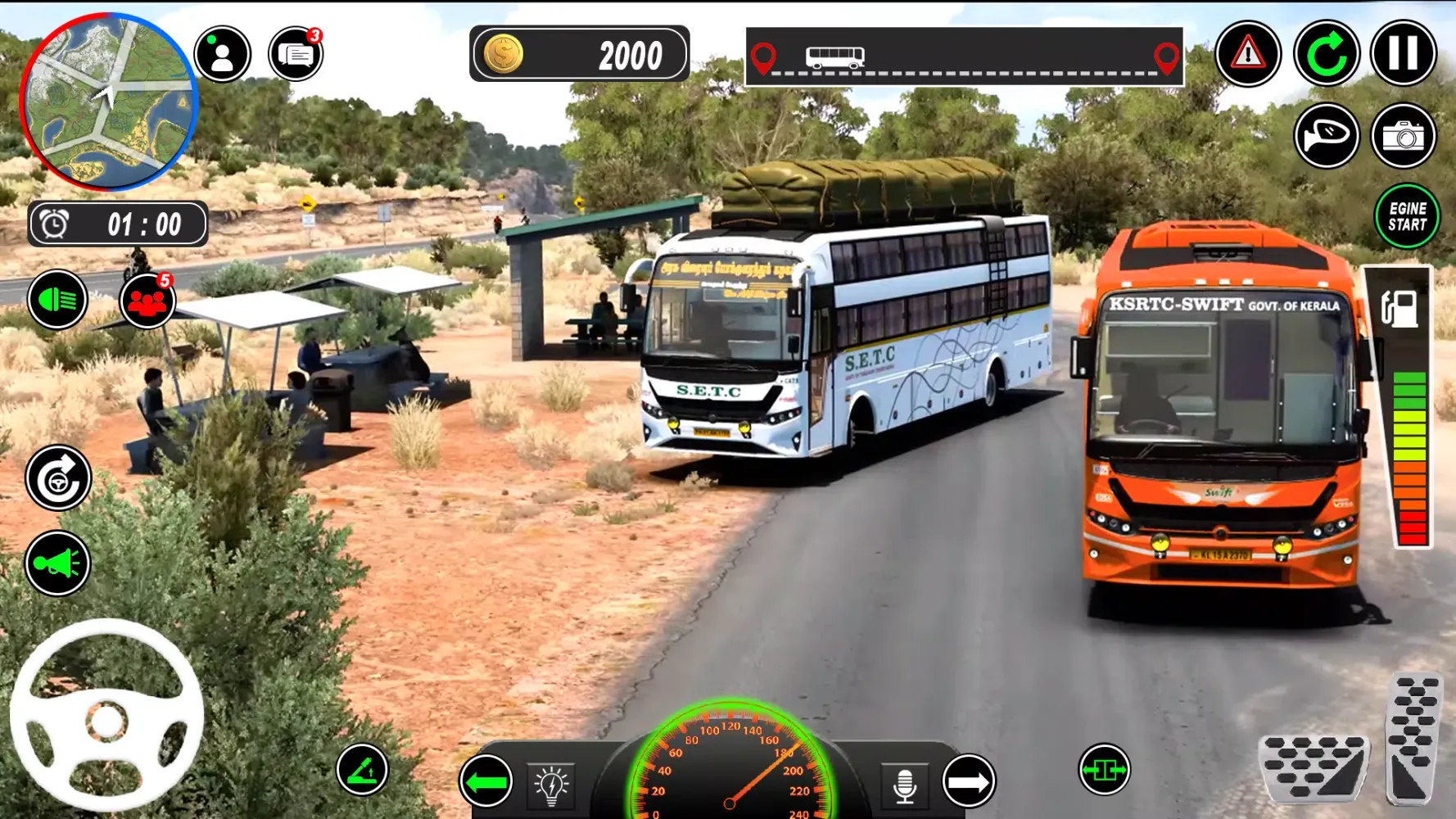 Multi Vehicle-Car Driving Game Screenshots