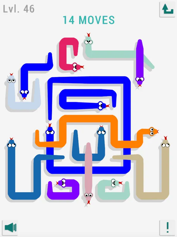 ภาพหน้าจอของ Tangled 2D Snakes iPad 
