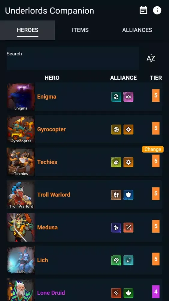 Underlords Companion Screenshots