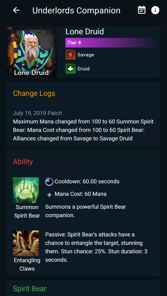 Underlords Companion Screenshots