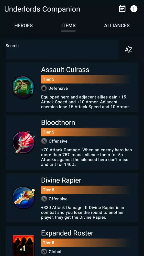 Underlords Companion Screenshots
