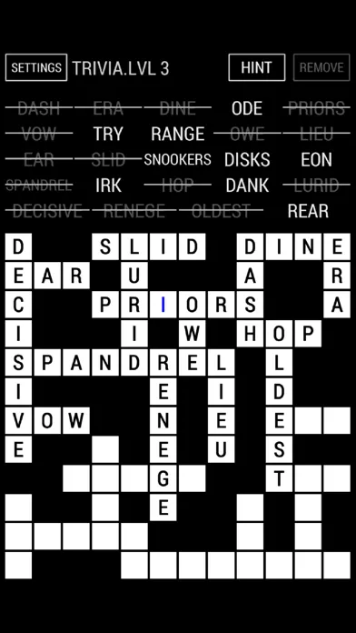 Zrzuty ekranu Fill-In Crossword Puzzle