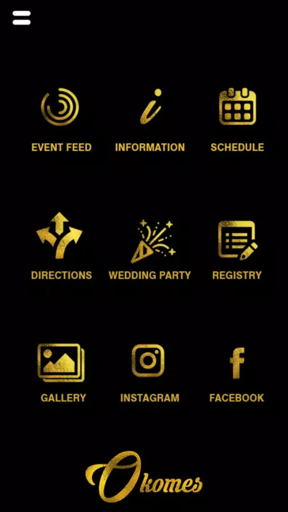 Okomes - Wedding App Ekran Görüntüleri