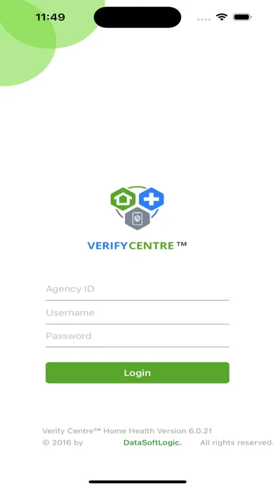 Verify Centre™ Home Health Ekran Görüntüleri