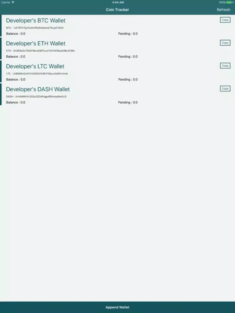 Ảnh chụp màn hình của CoinTracker - Tracking Bitcoin iPad 