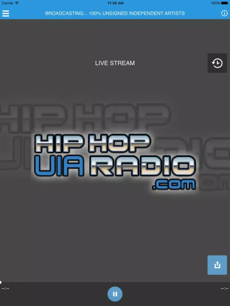 Hip Hop UIA Radio iPad 应用截图