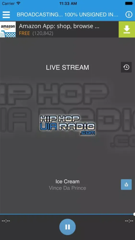 Hip Hop UIA Radio应用截图