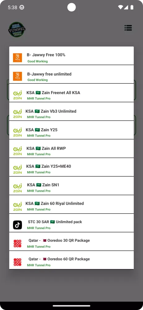 Capturas de tela do HM Tunnel Vpn - Super Fast