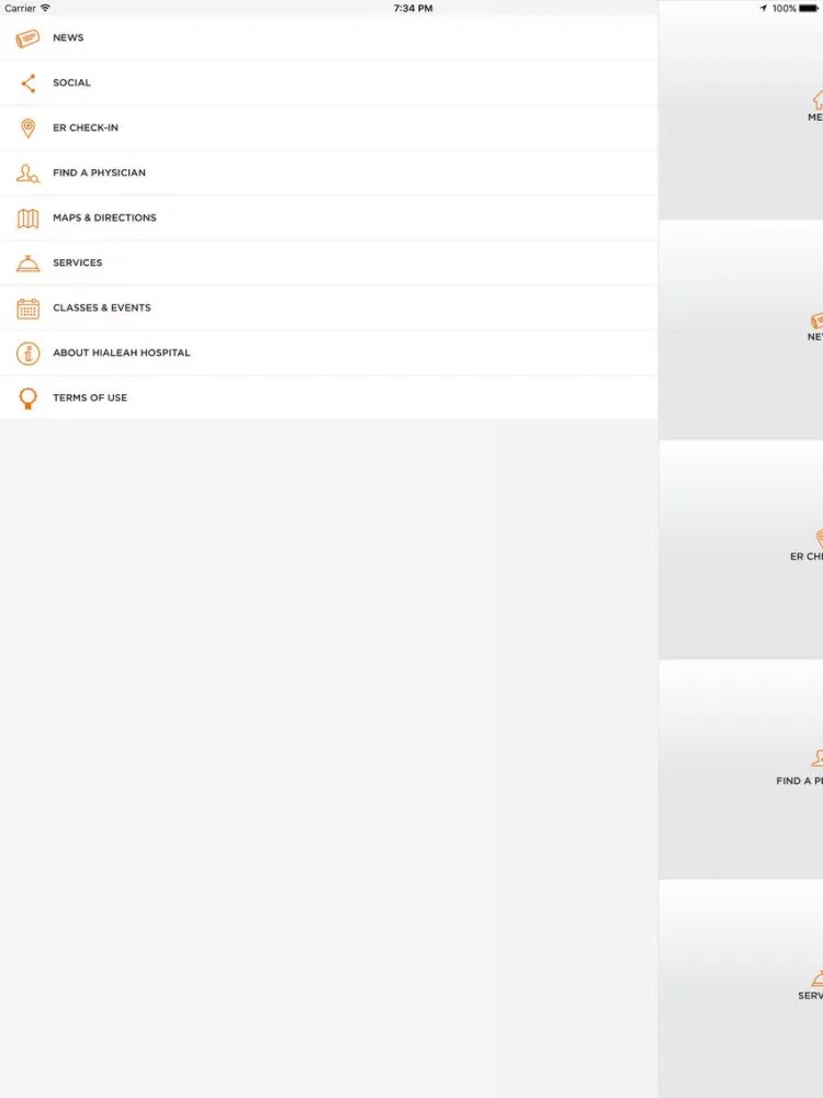 Hialeah Hospital iPad  스크린샷