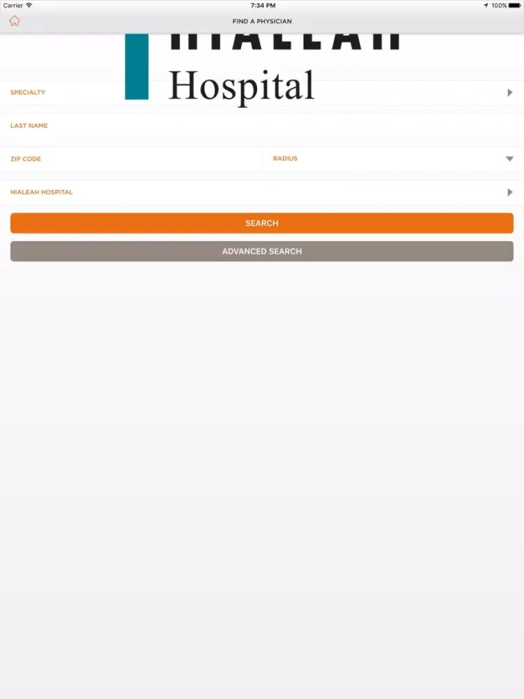 Hialeah Hospital iPad  스크린샷