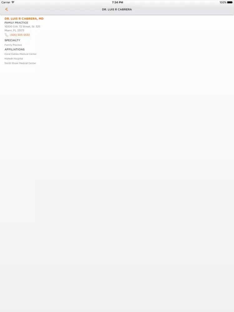 Hialeah Hospital iPad  스크린샷