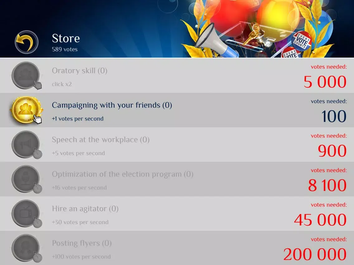 Tangkapan layar President of the World - idle & clicker game with online mode iPad 