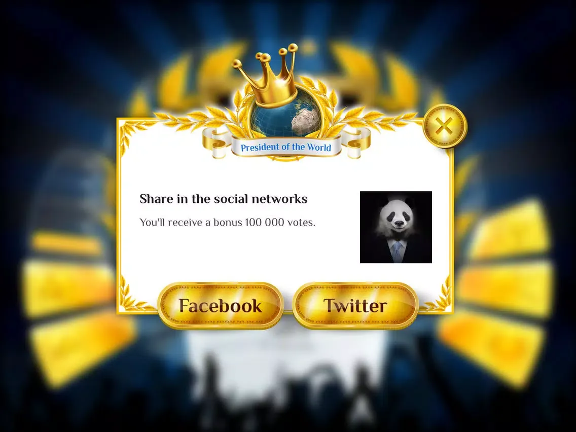 Tangkapan layar President of the World - idle & clicker game with online mode iPad 