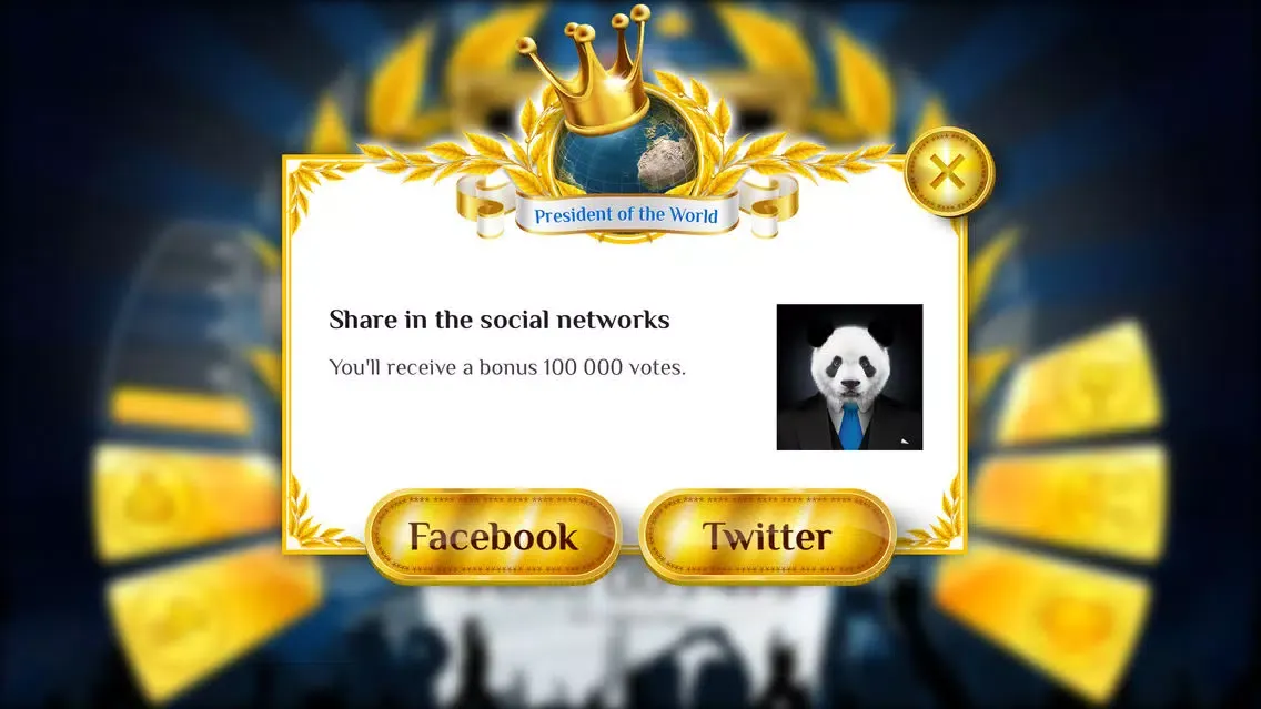 Tangkapan layar President of the World - idle & clicker game with online mode