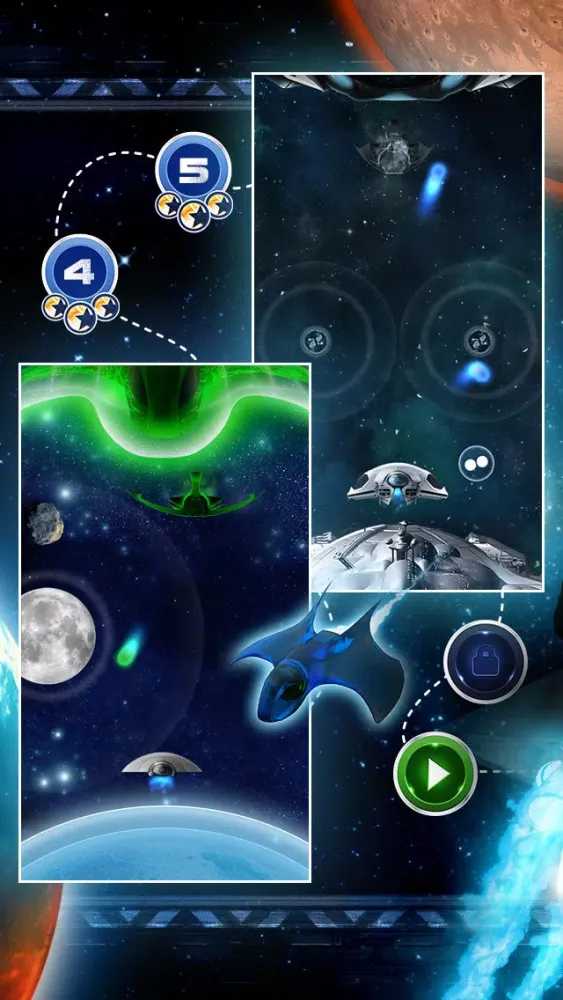 Space Pong HD is a free ping pong game for two that is staged in space, the game about aliens, multiplayer, Arkanoid ping pong; you can play air hockey or tennis for free Screenshots