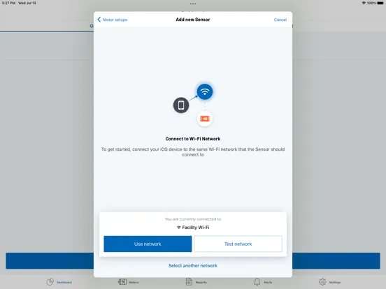 Tangkapan layar Hiberi Predictive Motors iPad 