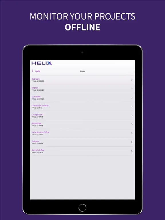 تصاویر Helix Mobile App iPad 