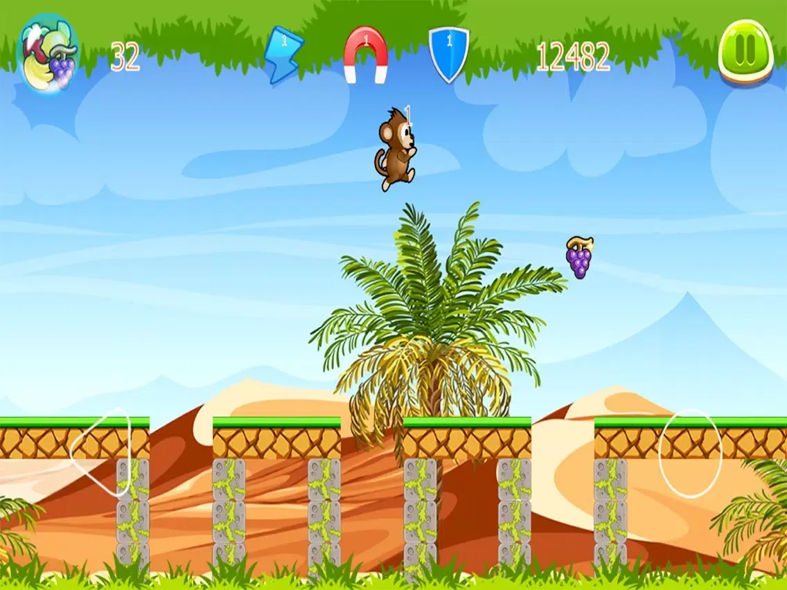 Captures d'écran de Super Monkey Run Jump iPad 