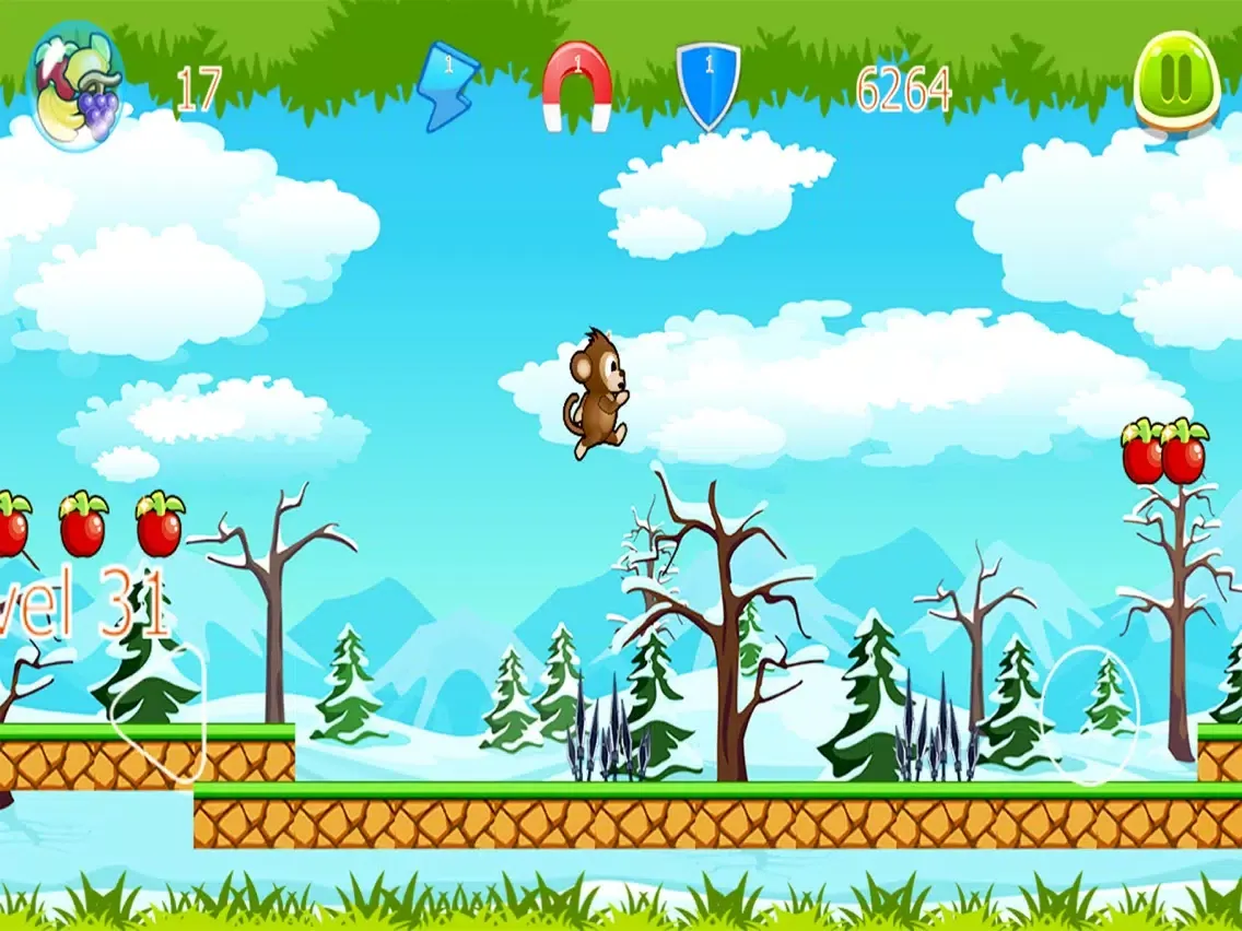 Captures d'écran de Super Monkey Run Jump iPad 