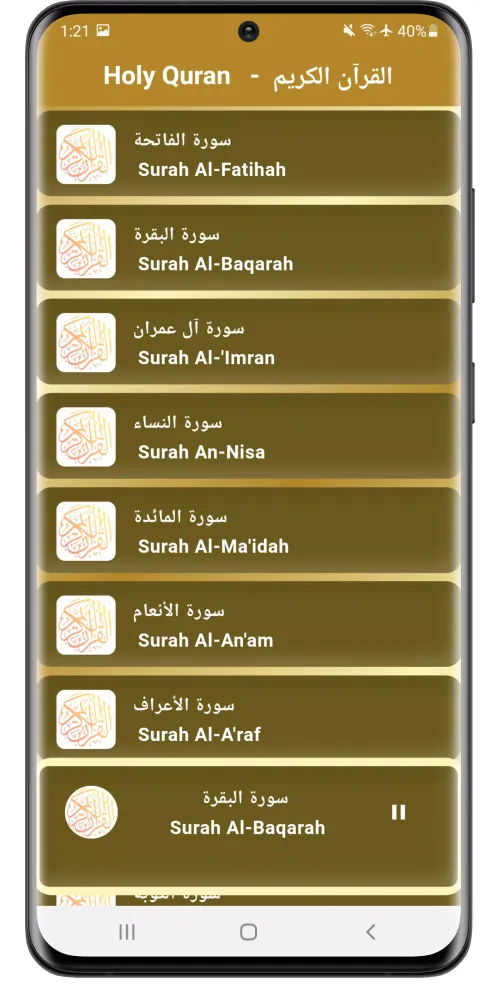 Capturas de tela do Mishary Alafasi Quran Offline