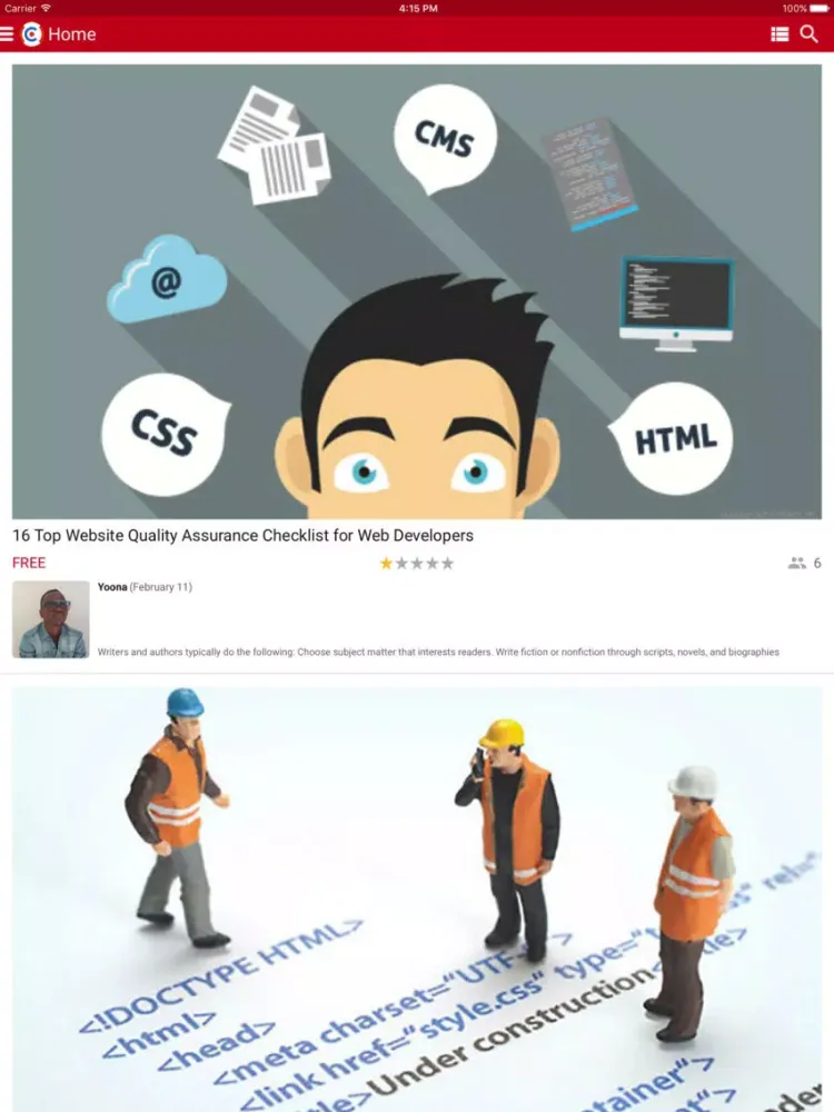 Capturas de pantalla de HiCom Epublish iPad 