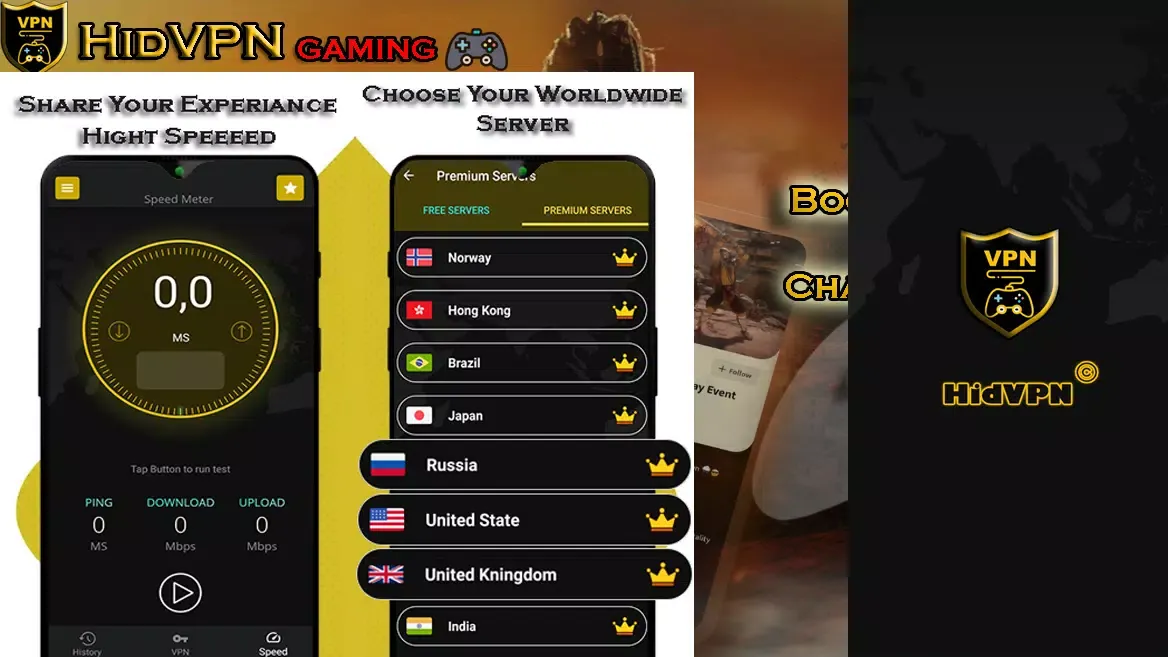 HidVPN | Gaming Unblock VPN Screenshots
