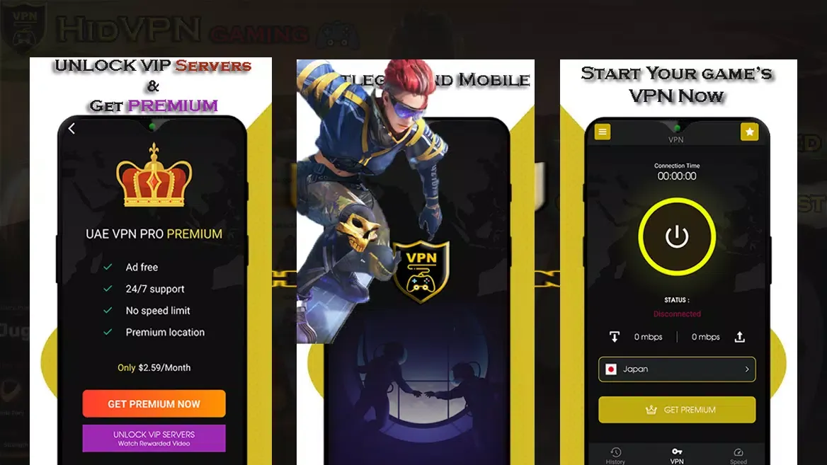 HidVPN | Gaming Unblock VPN Screenshots