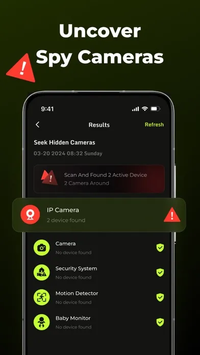 Capturas de pantalla de Hidden Camera Detector Scanner