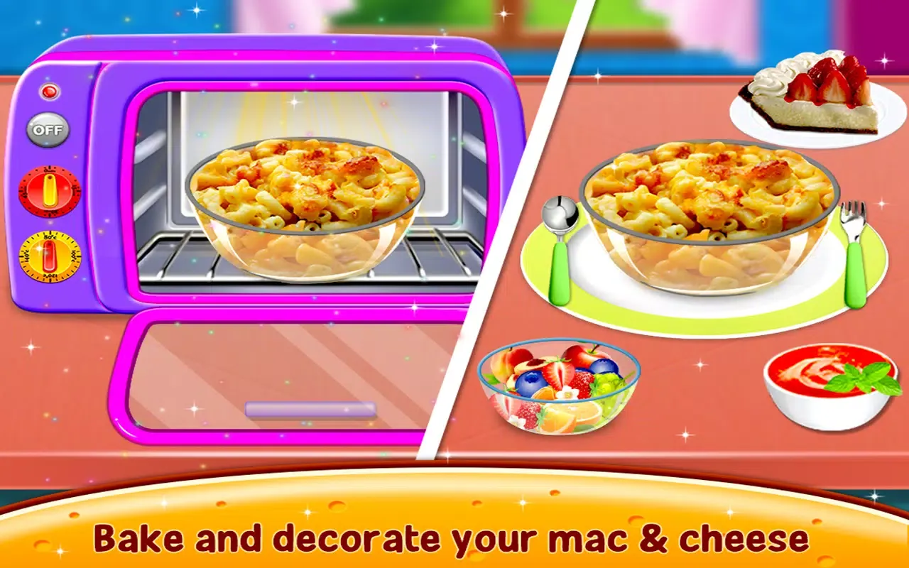 ภาพหน้าจอของ Mac and Cheese Maker Game