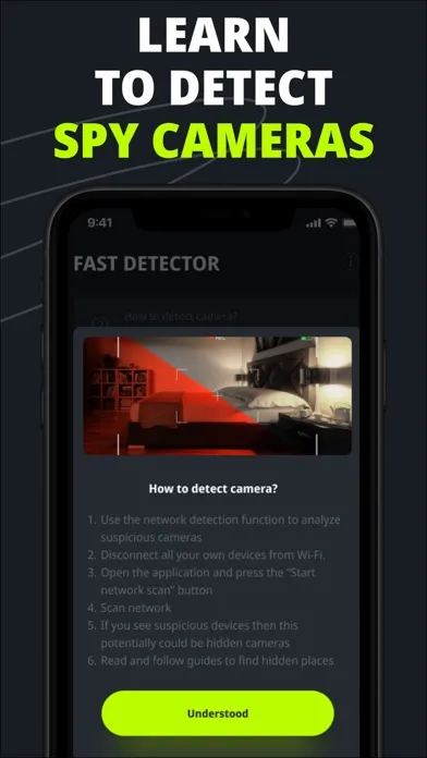 Zrzuty ekranu Hidden camera detector aрр