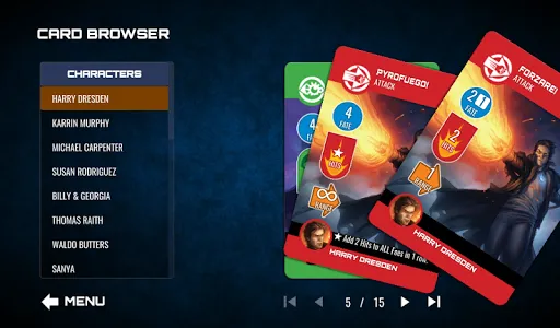 Dresden Files Co-op Card Game Screenshots